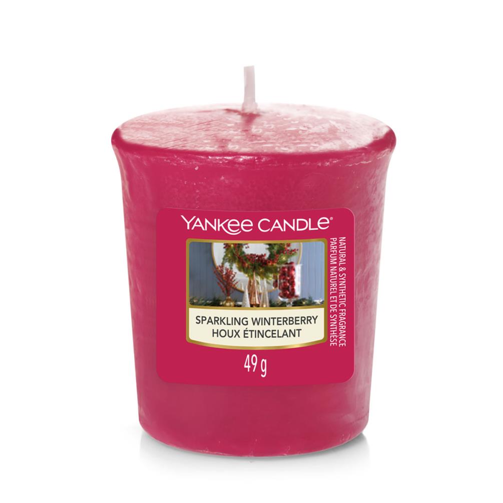 Yankee Candle Sparkling Winterberry Votive Candle £2.39